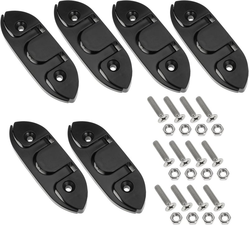 Ciweisah Boat Folding Cleats 5" Flip-up Dock Cleat with Screws Nylon Dock Cleats Folding Cleat for Deck Marine Kayak Yacht and Pontoon - Image 1